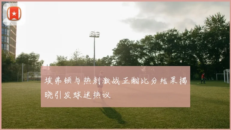 埃弗顿与热刺激战正酣比分结果揭晓引发球迷热议
